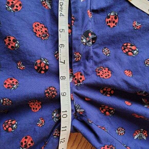 RLX Ralph Lauren Golf Shorts Ladybug Print Purple Blue Men's Size 34 Stretch Fit - Picture 11 of 12